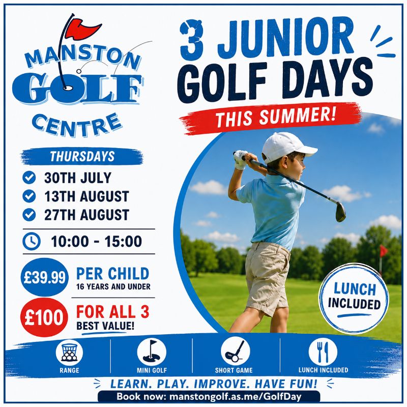 Junior Golf Days This Summer - Manston Golf Centre