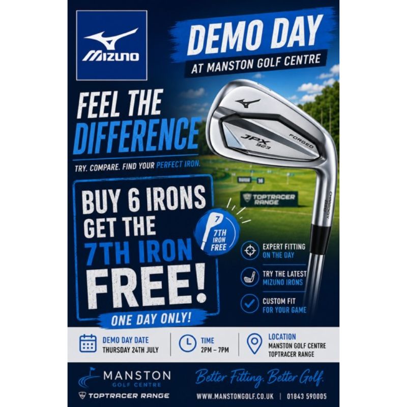 Mizuno Iron Offer - Order 7 irons, pay for 6! - Manston Golf Centre